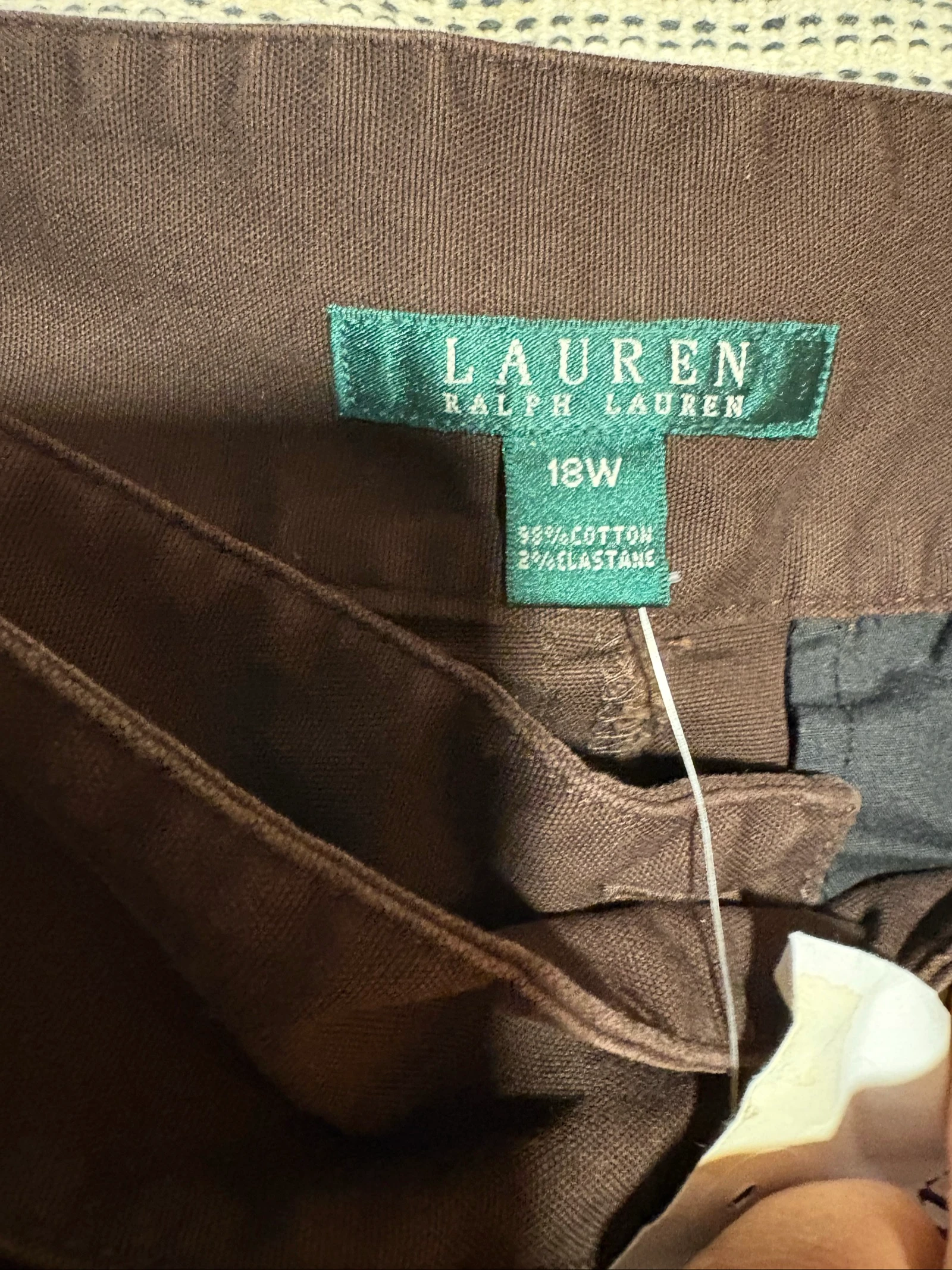 jupe falda lauren ralph lauren marron brown 18w 52 novo etiquetas – photo 12